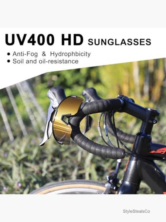 Lightweight Polarized Sports Sunglasses UV400 Wrap-Around for Running Cycling main image 4